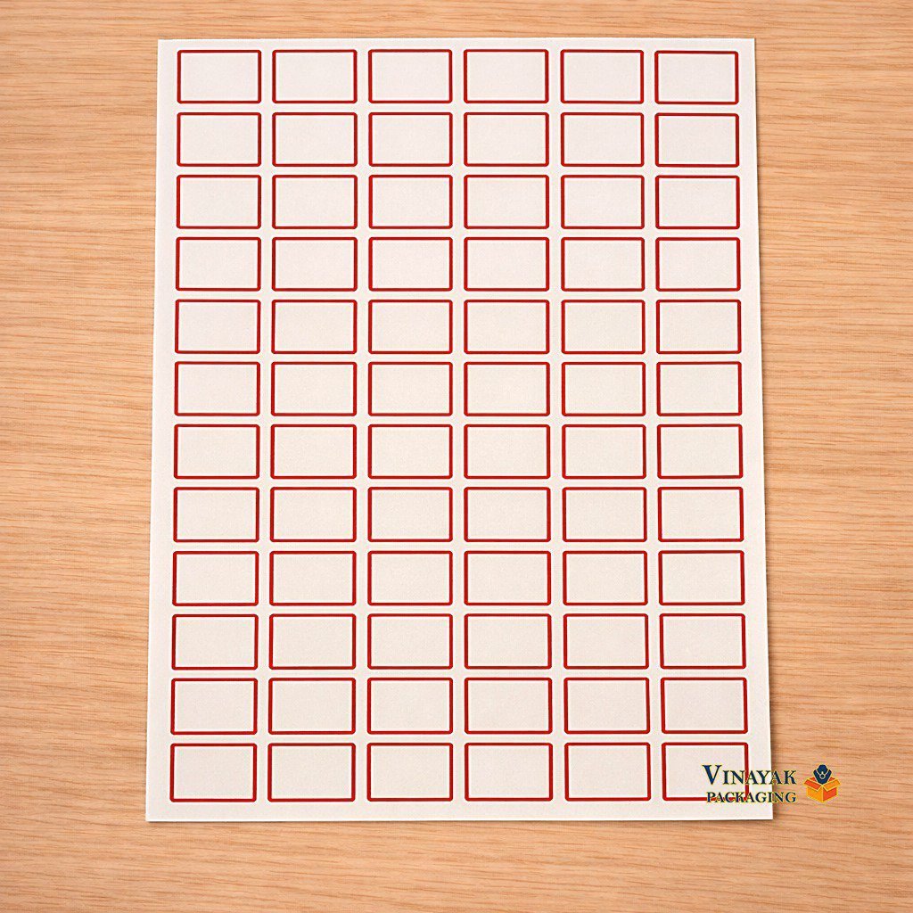 Premium Blank Self-Adhesive Rectangle Sticker Sheet (2000 stickers ...