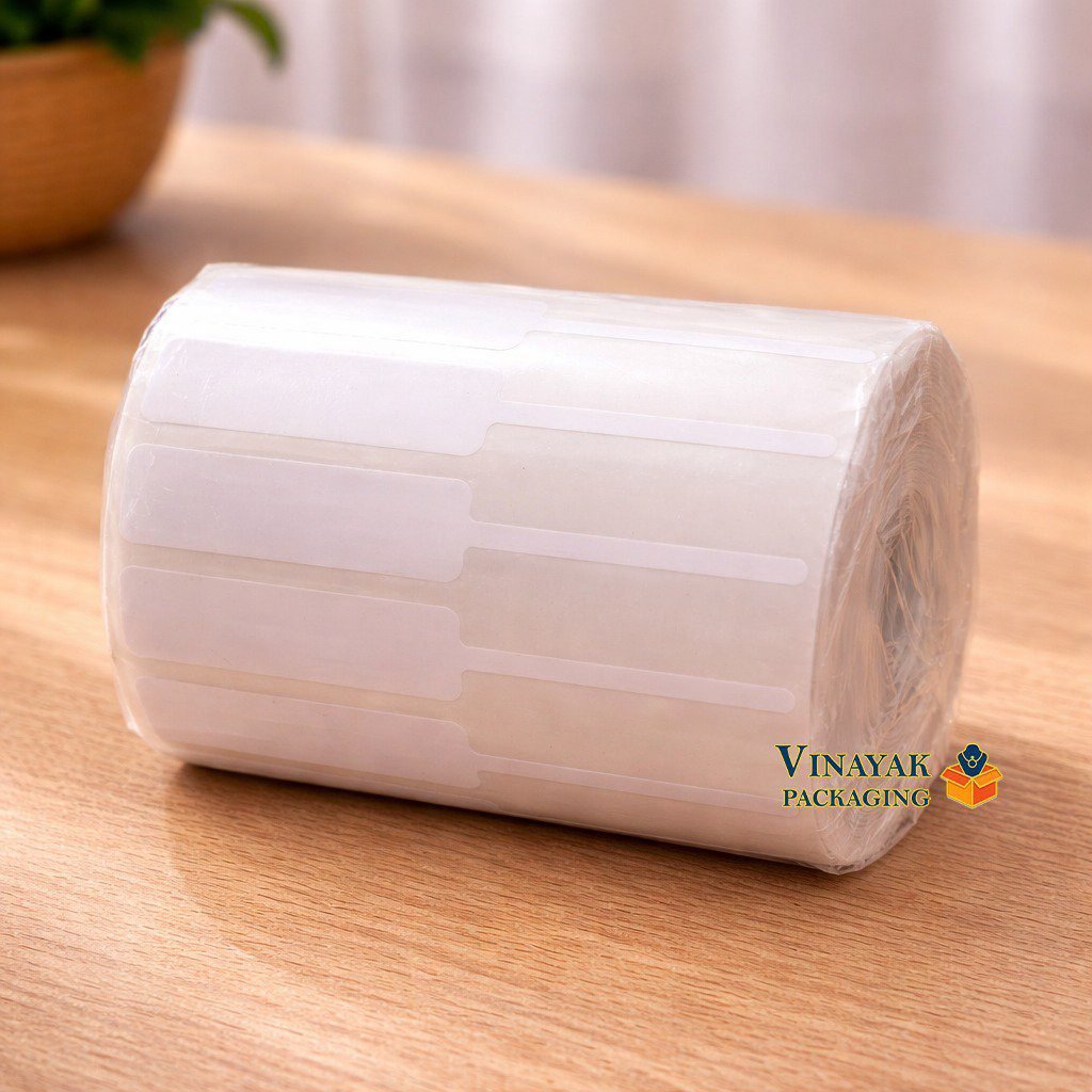 Premium Blank Price Sticker Roll – Self Adhesive Label Roll