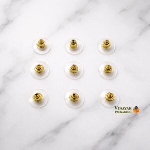 Earring Back Button with Clear Pad