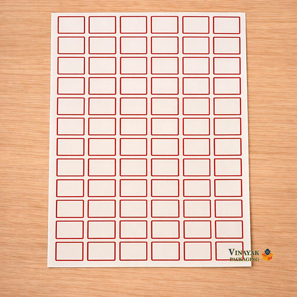 Premium Blank Self-Adhesive Rectangle Sticker Sheet (2000 stickers)