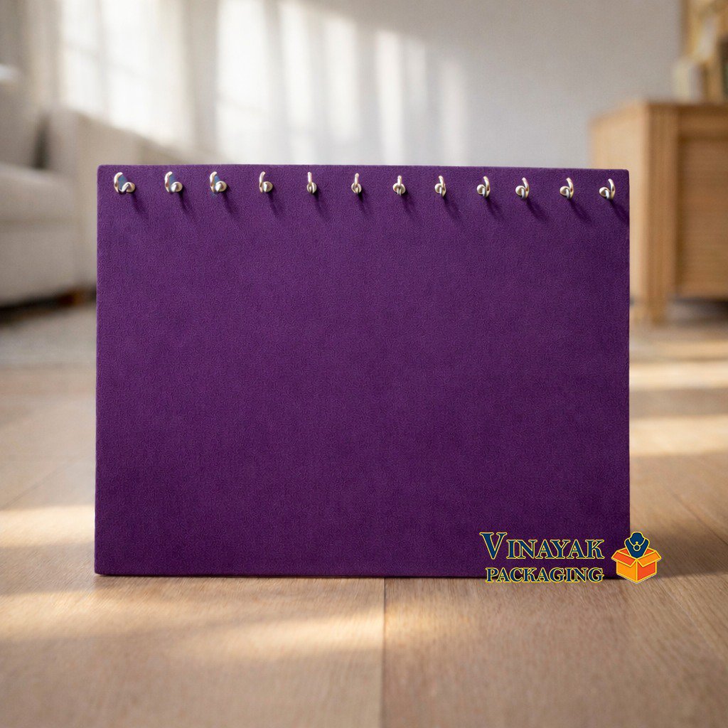 Premium Velvet chain Display Stand with Hooks