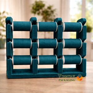 9 roll and 3-Tier Velvet Bangle Display Stand (size 10*12)