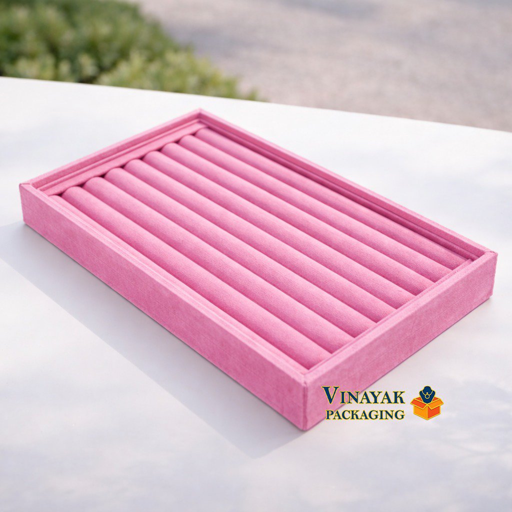 Premium Velvet Ring Display Tray