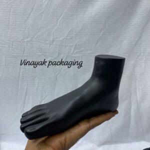 Matte Black Foot Mannequin Display Stand for Anklets, Toe Rings & Foot Jewellery