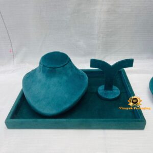 Full Jewelry Display Set – Teal Velvet