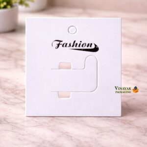 Premium White Ring Display Cards – 100 Pieces Set