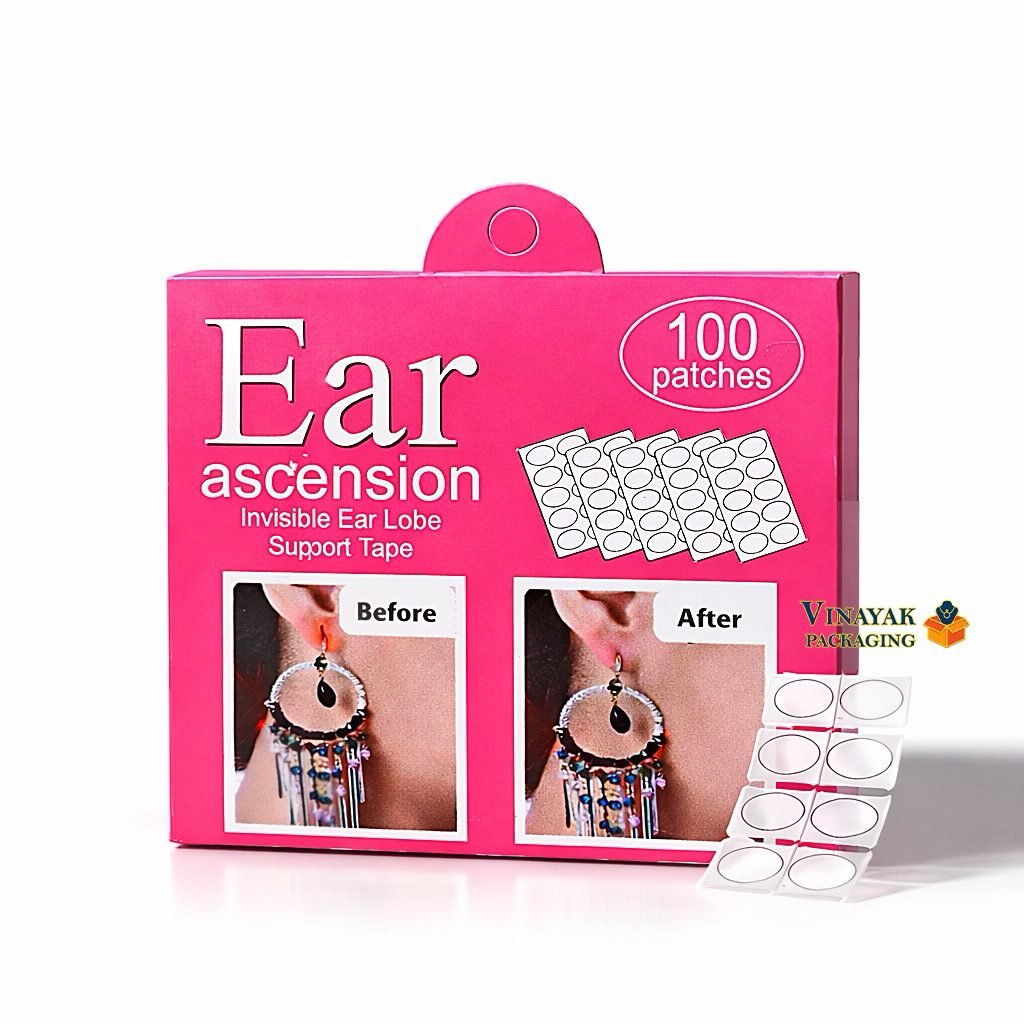 Invisible Ear Lobe Support Tape – Ear Ascension Lift Patches (100 Pieces)