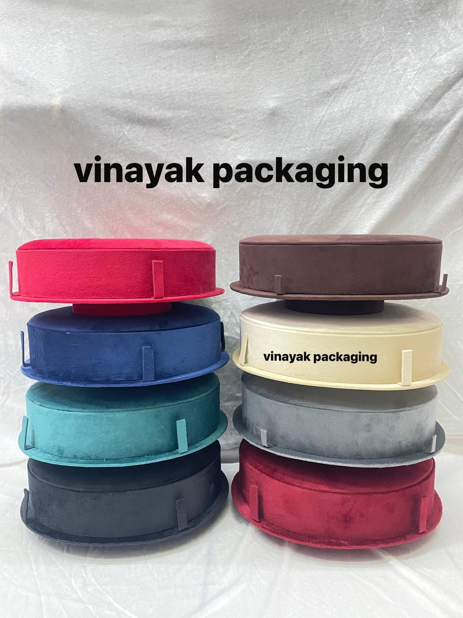 Velvet Hip Belt Display Box | Premium Round Jewellery Storage & Presentation Case - 1 pcs