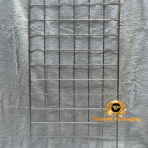 Metal Grid Jewellery Display Stand | Wall-Mounted Organiser for Earrings, Necklaces & Accessories