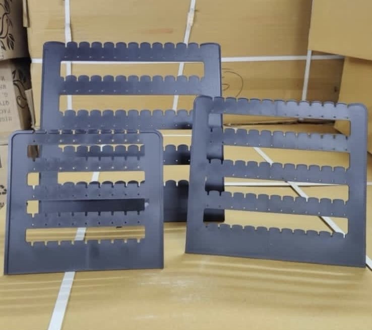 Multi-Slot Plastic Earring Display Board | Jewellery Organizer Stand for Retail & Storage - 1 pcs