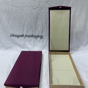 Long Chain & Earring Display Storage Box – Velvet Finish (size 6*12)