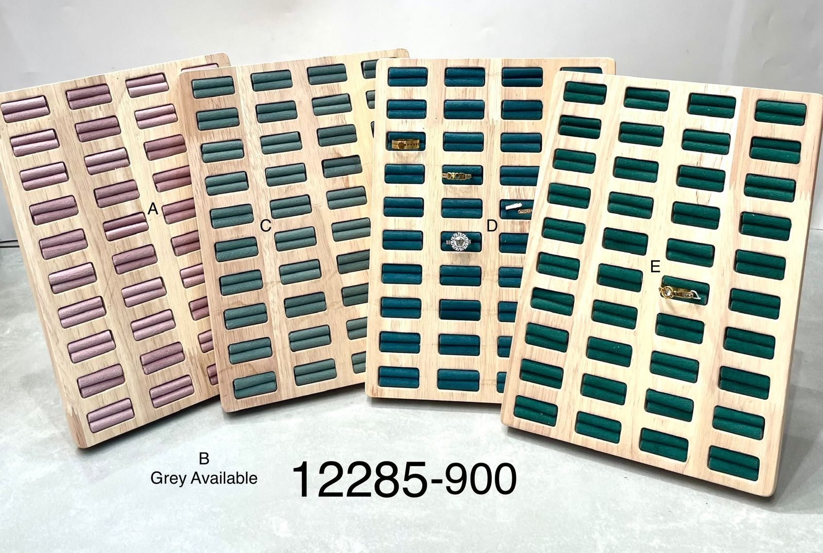 Wooden Ring Display Trays – Multi-Slot Jewellery Organizer (40 slots) 1 PCS