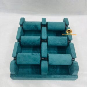 Velvet Bangle & Bracelet Display Tray with Roller Bars – Premium Jewellery Organizer Stand (size 10*12)