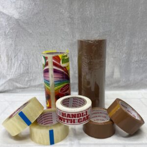 Packaging Adhesive Tapes – Clear, Brown & Printed Handle With Care Tape