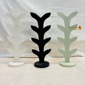 Multi-Color Velvet Earring Jewellery Tree Design Display Stands 1 PCS