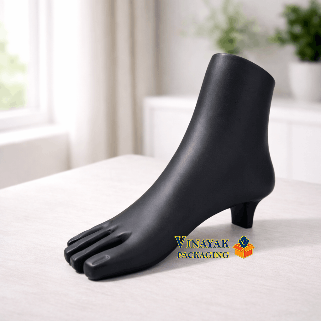 Premium Black Foot Mannequin Jewelry Display Stand for Anklets & Foot Jewelry