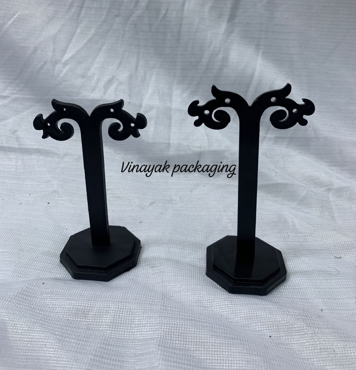 Black Ornamental Earring Display Stand (1 pcs)