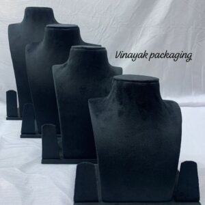 Black Velvet Necklace & earring Display Stand