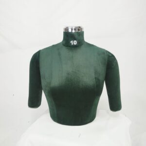 Dark Green Velvet Dress Form Torso