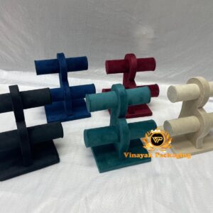 Premium Velvet Double-Tier Bracelet &  Bangle Display Stands