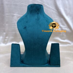 Velvet Necklace Display Bust with Side Earring Stands