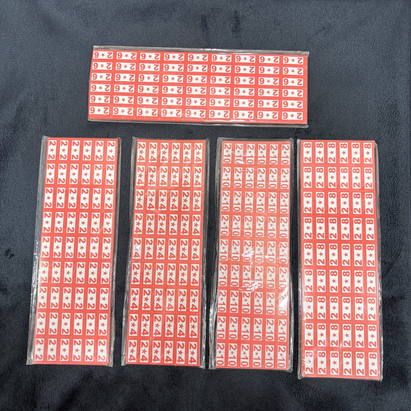 Bangle Size Sticker Sheets