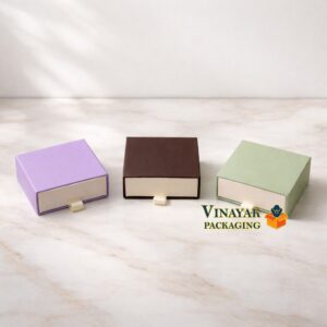 Premium Drawer Style Jewelry Gift Box with Ribbon Pull Tab - 12 pcs pack (3.5 x 3.5 x 1.5 Inches)