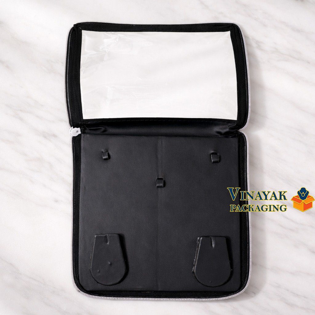 Premium Necklace & Earrings Set Organizer with Transparent Cover