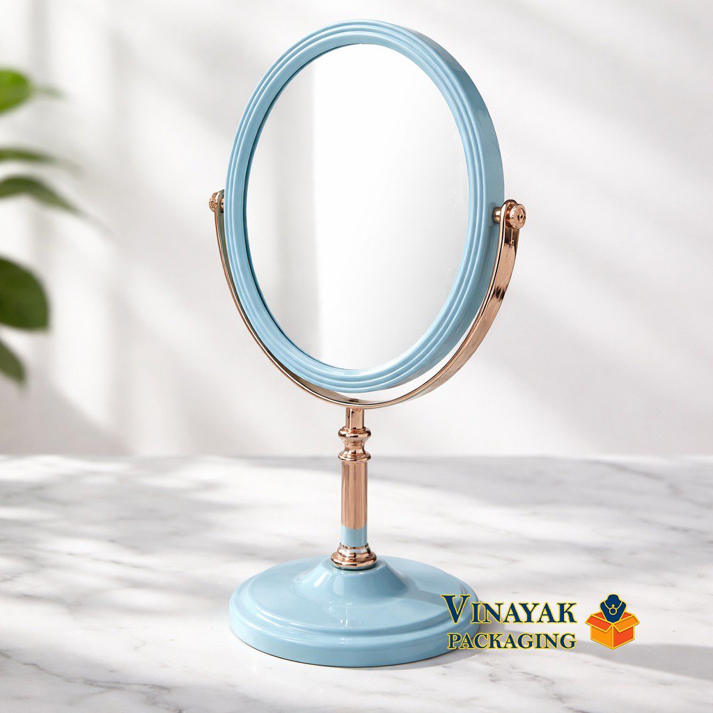 360° Rotating Makeup Mirror Stand – Premium Double Side Vanity Mirror