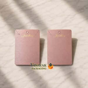 Pink Jewellery Chain Display Cards for Necklace & Pendant (100 pcs)
