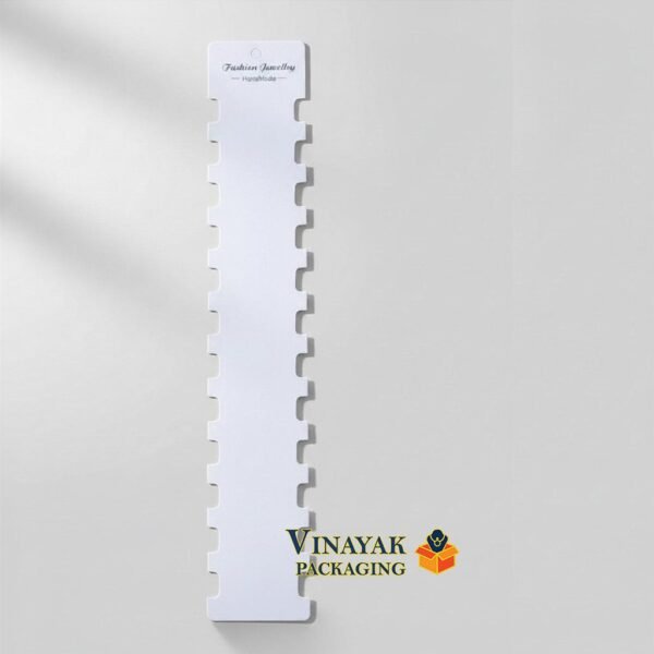 Hair Band Display Cards White Cardboard Holder Tags – 100 Pcs Hair Accessories Packaging Cards (size 2*11)