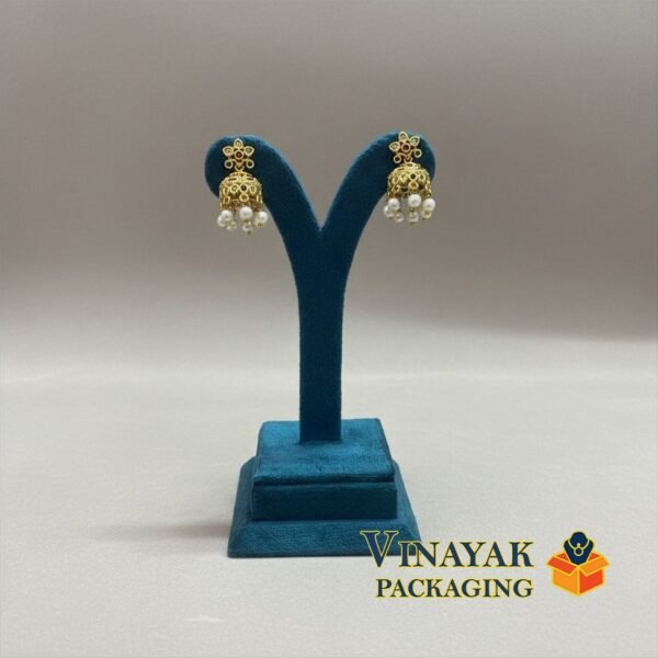 Premium Velvet Jewellery Display Stands - Multi-Color Collection