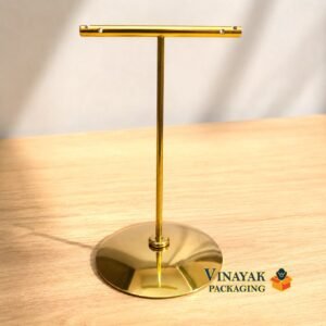 Gold Metal T-Bar Earring Display Stand (1 pc)