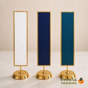 Premium Gold Metal Bangle & Chain Display Stand