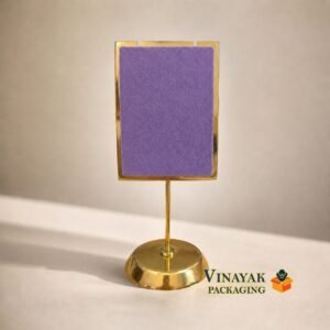 Gold Metal Velvet Chain Display Stand for Necklaces, Chains & Pendants