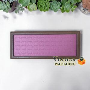 Premium Wooden Ring Display Tray | Velvet Ring Organizer Tray