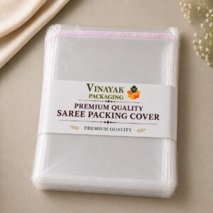 Premium Transparent Self-Adhesive Saree Packing Cover (Pack of 100)