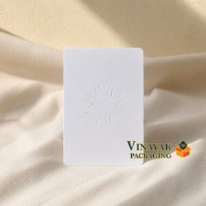 Hair Tik Tik Pin Display Card | White Jewellery Display Card for Hair Snap Clips (Pack of 100)