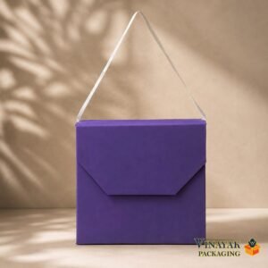 6 Pcs Premium Magnetic Jewelry Gift Box with Satin Ribbon Handle | Necklace & Earrings Packaging Box (7.5*7 inch)
