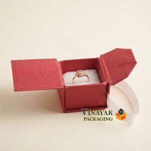 6 Pcs Premium magnetic Ring Gift Box with Ribbon (3*3 inch)
