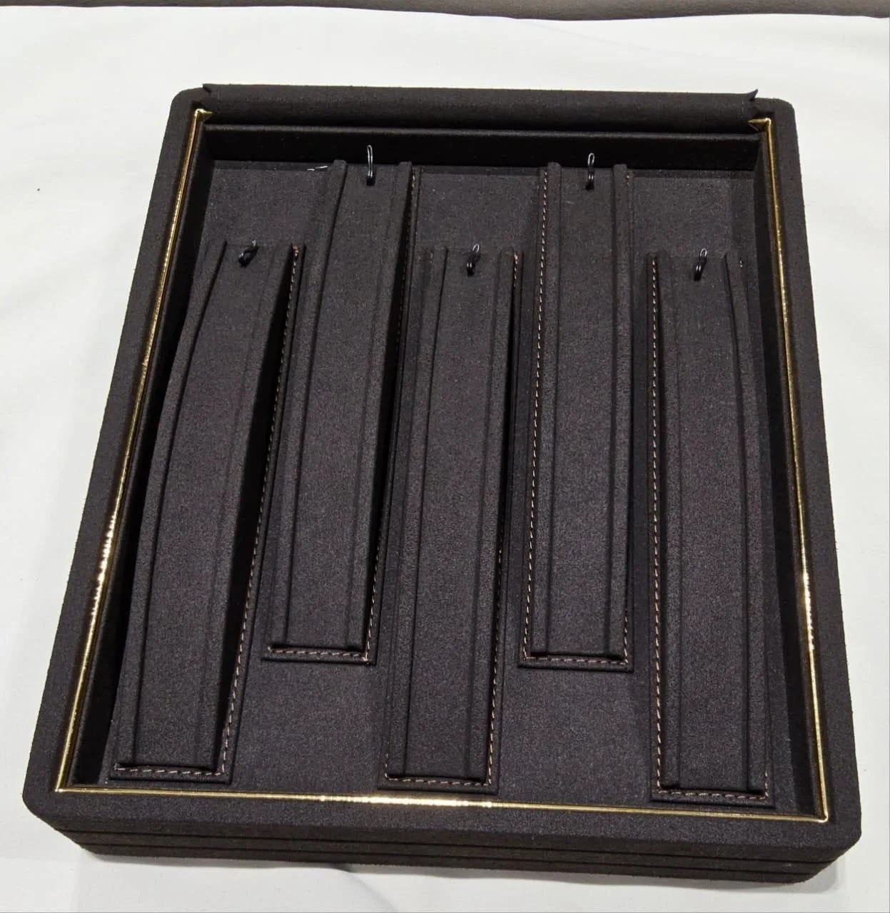 Brown Velvet Jewellery Display Tray