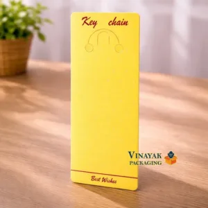 Elegant Yellow Key Chain Display Card (100 pcs)