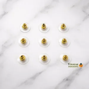 Earring Back Button with Clear Pad