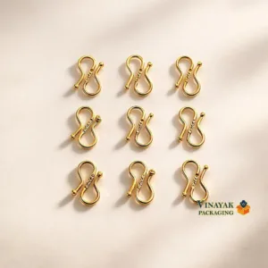 Gold Plated S Shape Chain Hooks for Jewelry Making – Durable Metal Necklace & Bracelet Connectors 50 grams)
