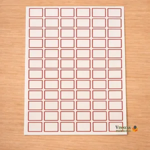 Premium Blank Self-Adhesive Rectangle Sticker Sheet (2000 stickers)