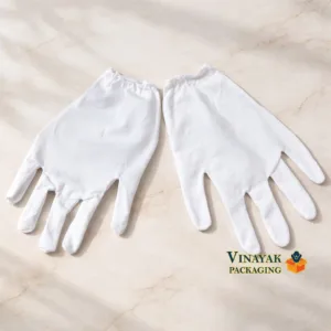 White Cotton Gloves – Free Size Elastic Fit