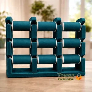 9 roll and 3-Tier Velvet Bangle Display Stand (size 10*12)