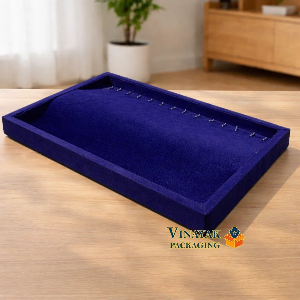 Velvet Chain Display Tray for Jewelry (size 14*10)