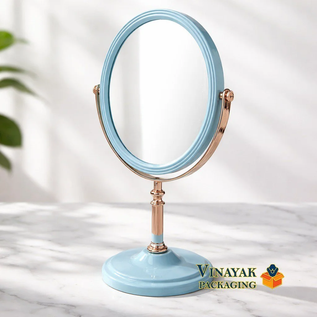 360° Rotating Makeup Mirror Stand – Premium Double Side Vanity Mirror