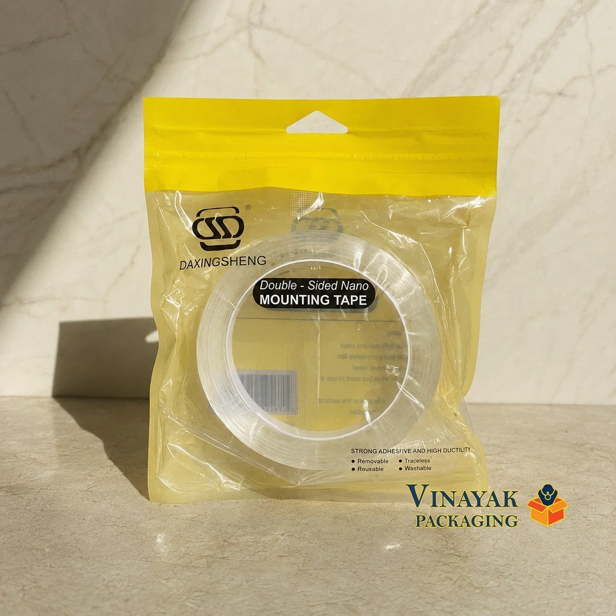 Double Sided Nano Mounting Tape | Transparent Reusable Strong Adhesive Tape